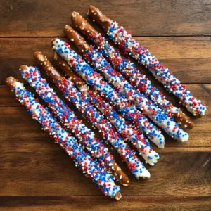 Patriotic Pretzel Rods