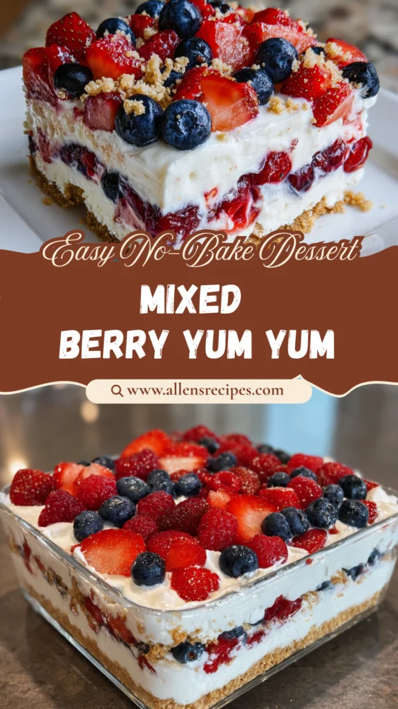 Red White & Blue Mixed Berry Yum Yum