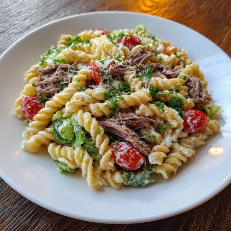 Smoked Beef Caesar Pasta Salad 1