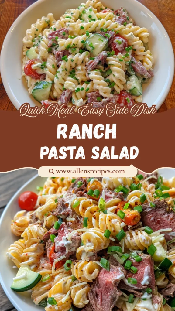Smoked Beef Ranch Pasta Salad